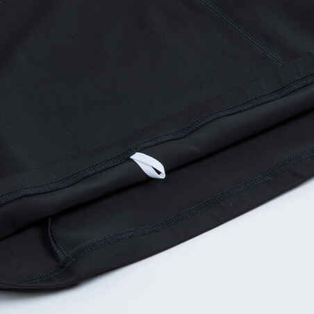 חולצת טי ארוכה עם הגנת UV לבנות - 500 Shiso שחור