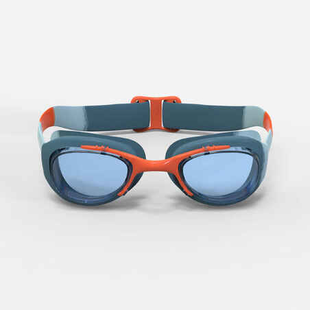 Gafas Natación Xbase Niños Verde Naranja Cristales Claros