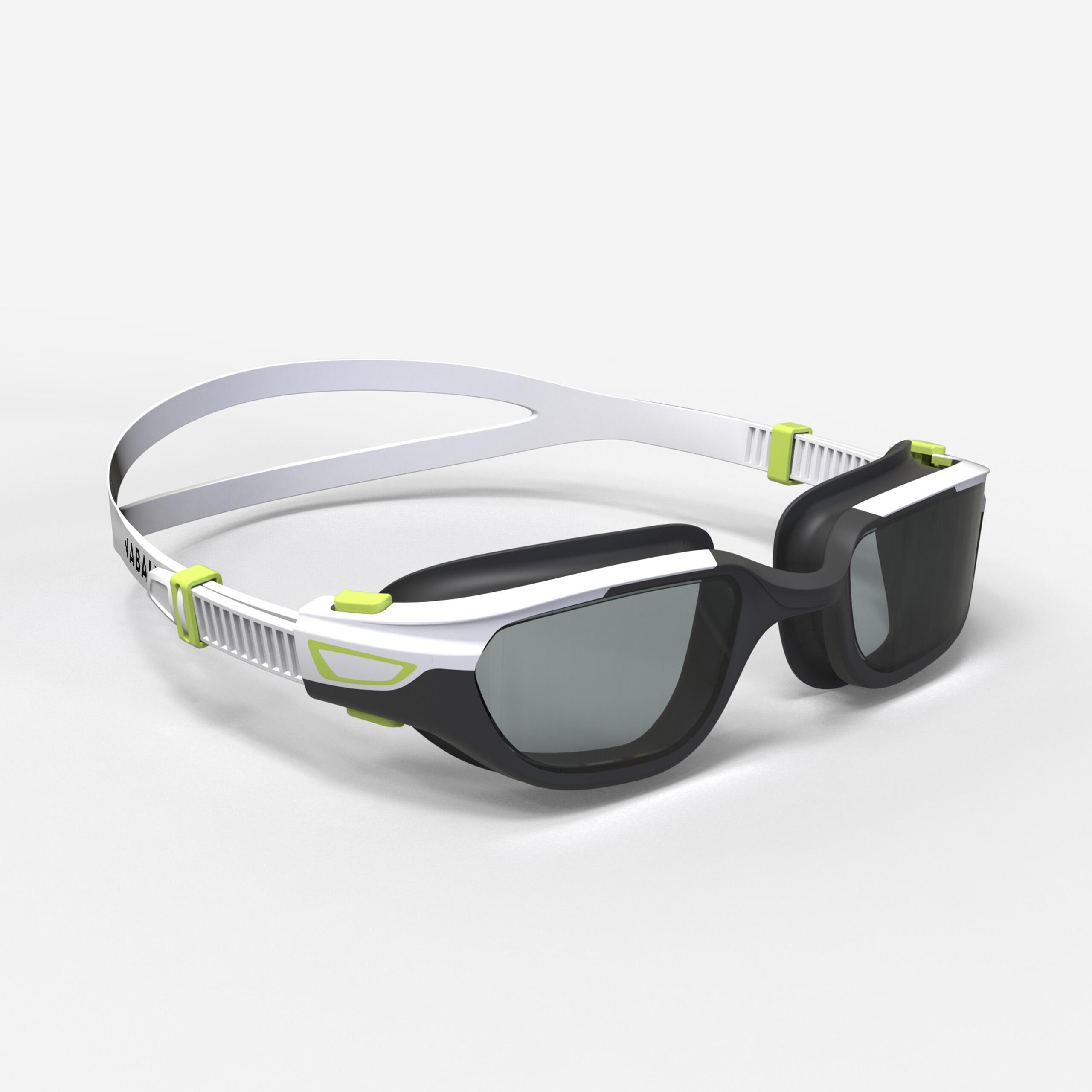 SPIRIT swimming goggles - Polarised lenses - Large - White black 1/5