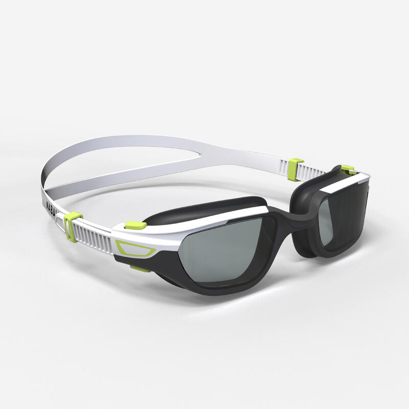 Zwembril met polariserende glazen SPIRIT grote maat zwart/wit