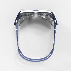 Masque de Piscine - Active Petite Taille - Verres Miroirs - Bleu / Rouge