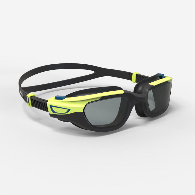 Lunettes De Natation SPIRIT - Verres Fumés - Petite Taille - Noir Jaune