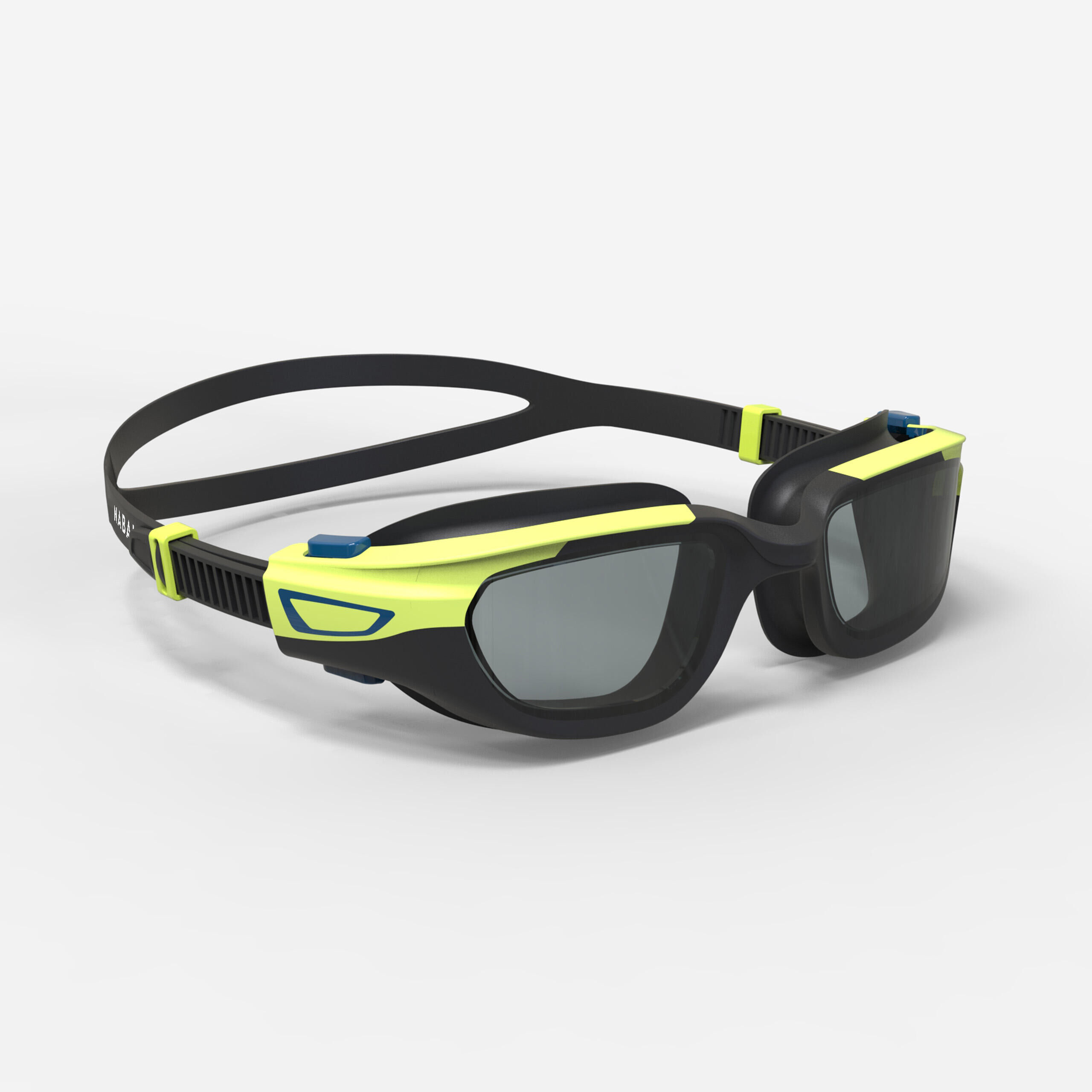 NABAIJI Swimming goggles SPIRIT - Smoked lenses - Size small - Black yellow