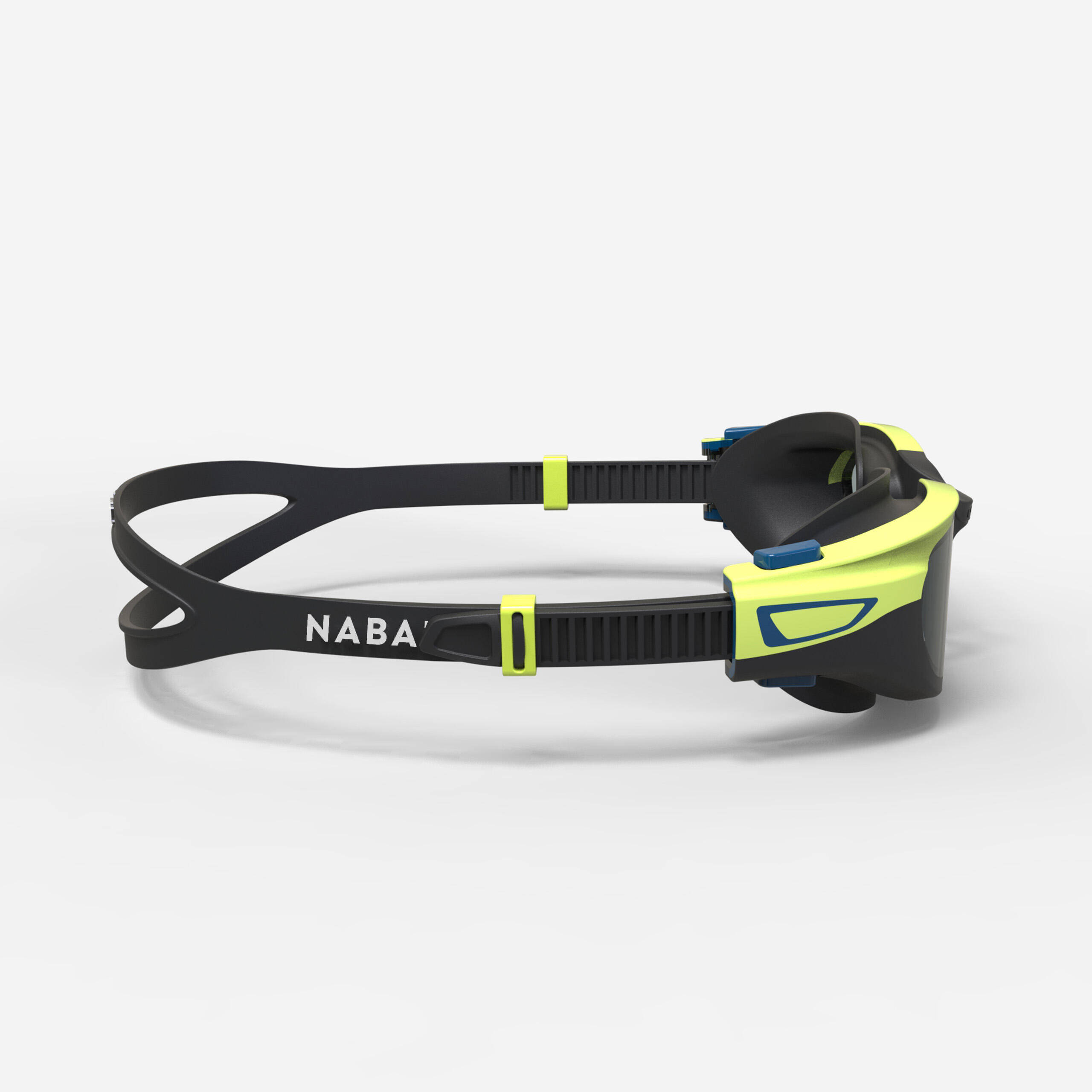 Kids Swimming Goggles UV Protection Anti Fogging Smoked Lenses Black Yellow -  3