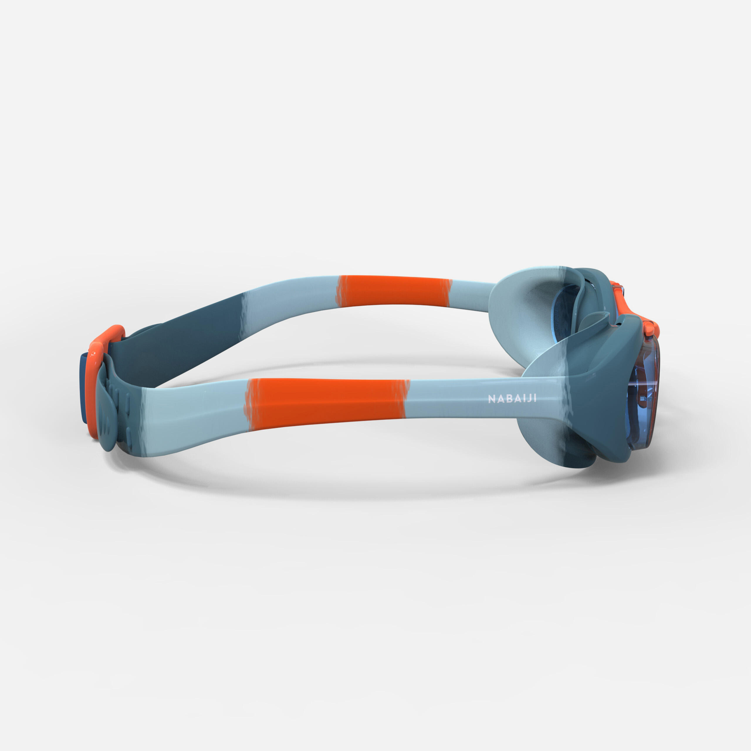 Swimming goggles XBASE - Clear lenses - Kids' size - Green orange 2/9