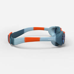 Swimming goggles XBASE - Clear lenses - Kids’ size - Green orange