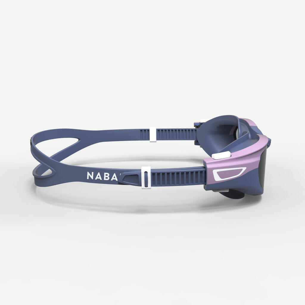Goggles de natación con cristales claros azul malva de talla CH Spirit