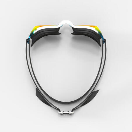 Crno-narandžaste naočare za plivanje s efektom ogledala B-FIT (jedna veličina)