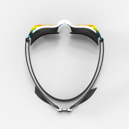 Окуляри Bfit Nano для плавання з чорними дзеркальними лінзами оранжеві