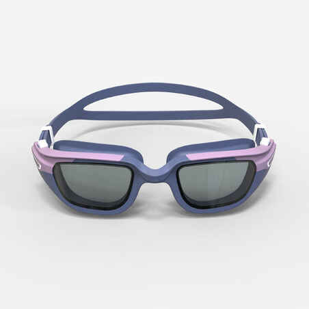 Plaukimo akiniai skaidriais stiklais „Spirit“, S dydžio, geltoni ir violetiniai