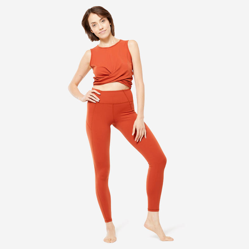 Leggings Yoga - Premium mahagoni