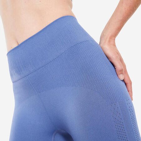 Легінси жіночі для йоги 7/8 блакитні