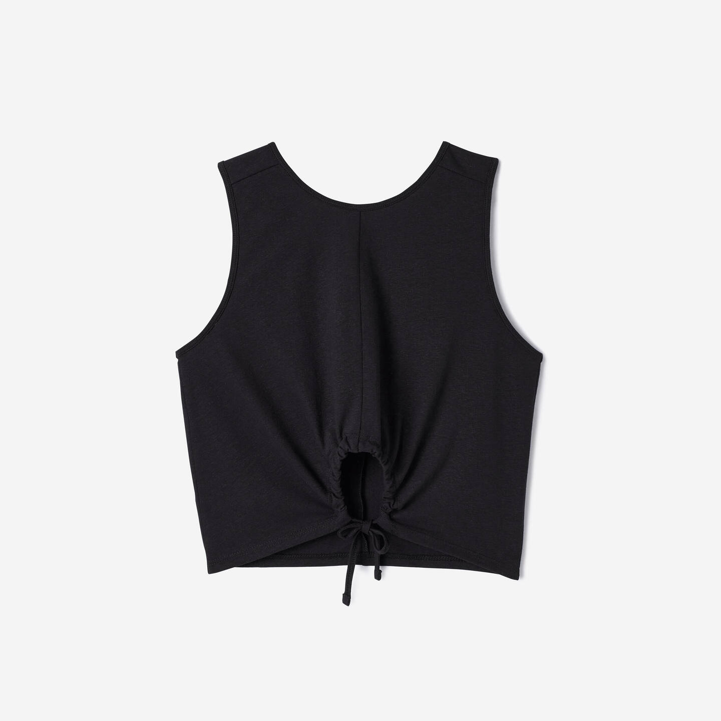 DECATHLON KIMJALY Premium Leinen Tank Top Schwarz