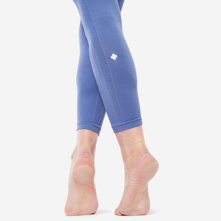 Легінси жіночі для йоги 7/8 блакитні