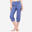 3/4 Hose Damen Yoga Baumwolle Ecodesign - stahlblau