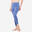 Leggings 7/8 donna yoga PREMIUM senza cuciture traspiranti azzurri