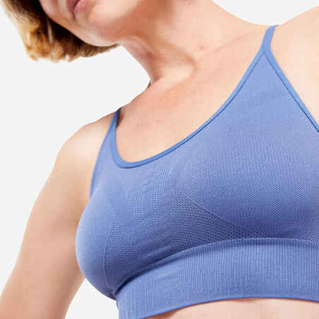 Seamless Yoga Crop Top Premium - Blue