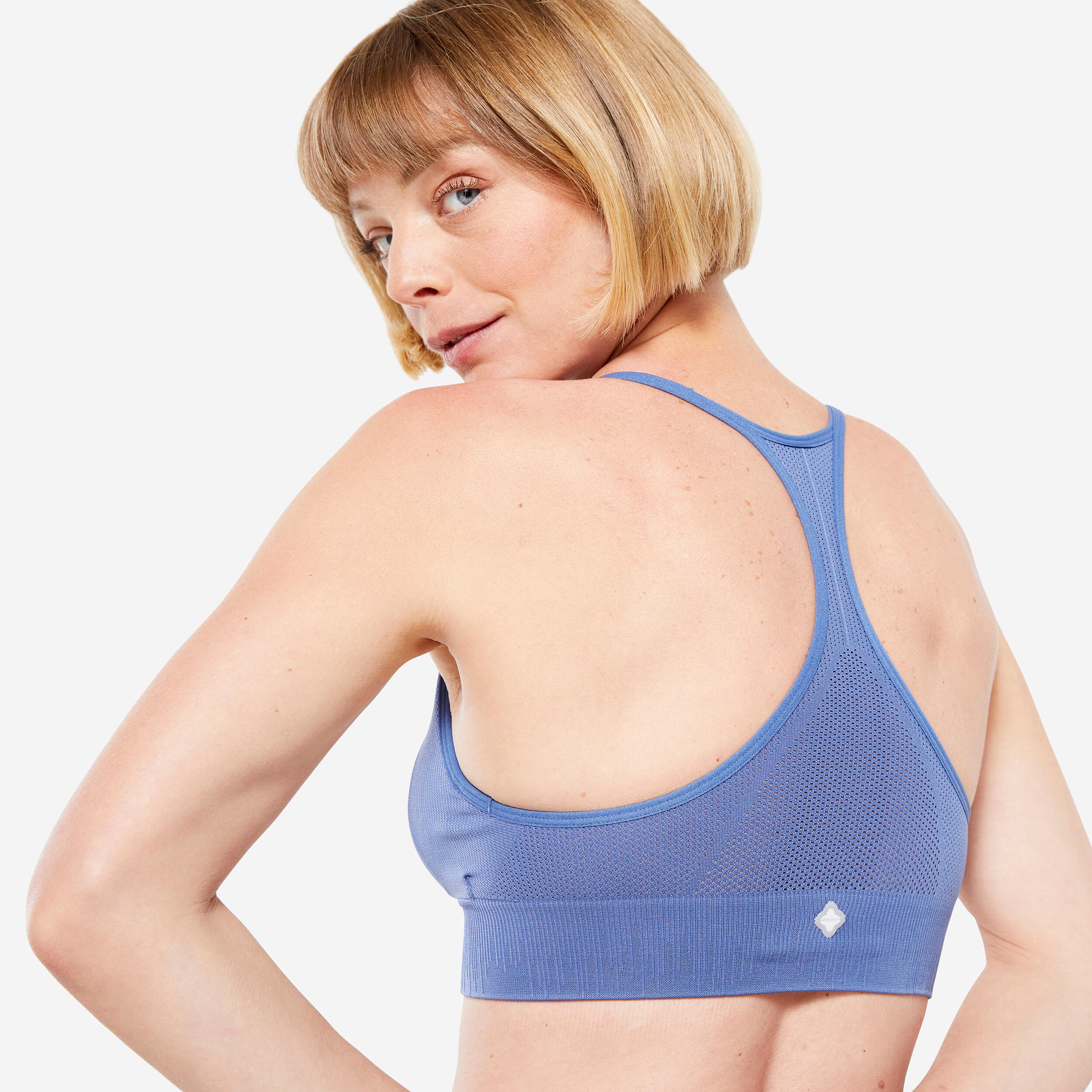 Seamless Yoga Crop Top Premium - Blue 5/6