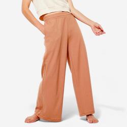 Pantalon yoga de retraite femme, marron