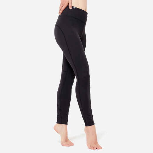 
      Leggings Damen dynamisches Yoga - schwarz
  