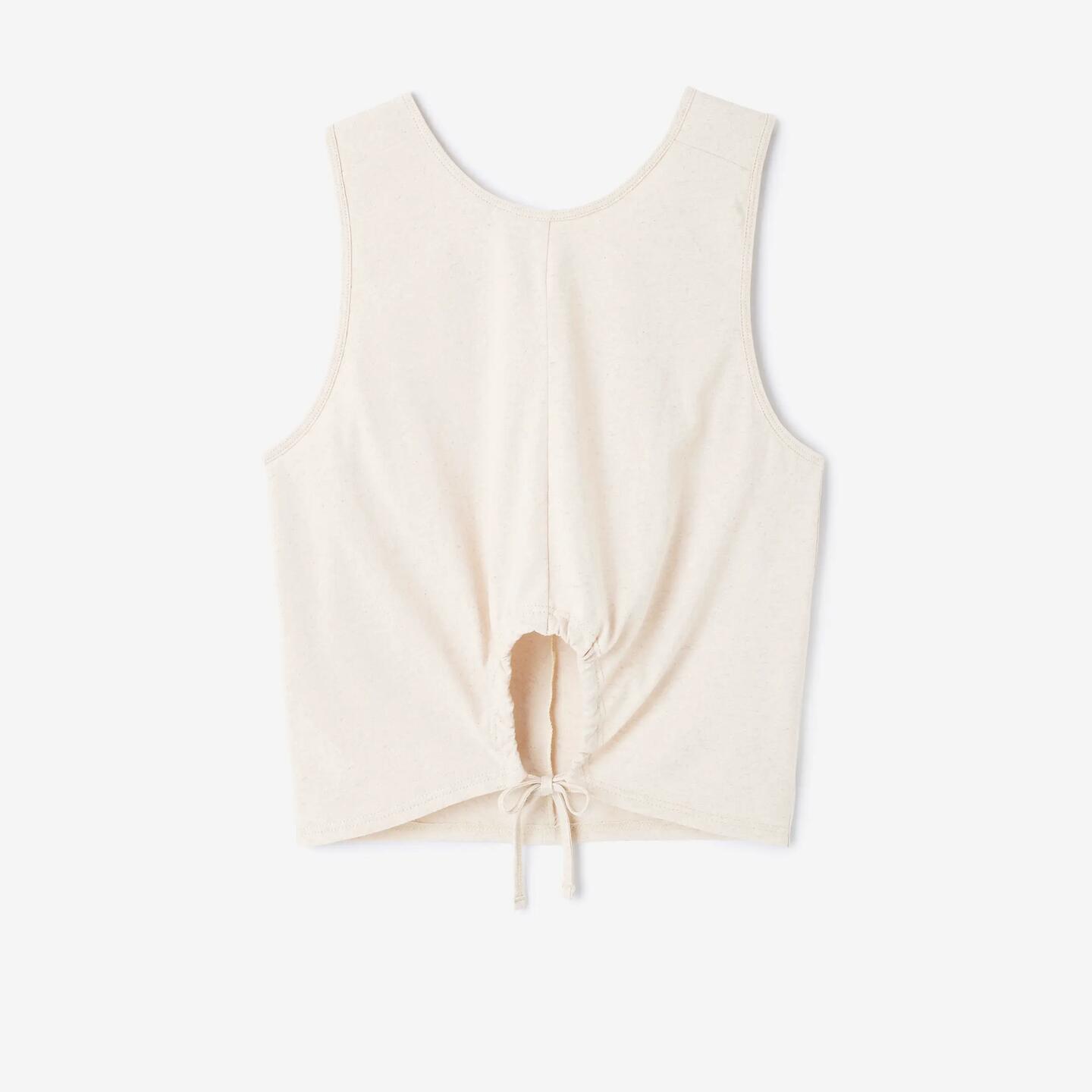 DECATHLON KIMJALY Premium Leinen Tank Top Beige