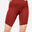 Radlerhose dynamisches Yoga Damen - mahagoni 