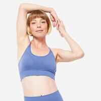 Light Support Racer Back Breathable Sports Bra - Blue