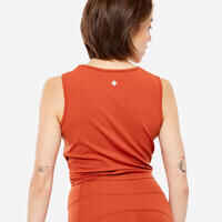 Yoga Crop Top Premium - Terracotta