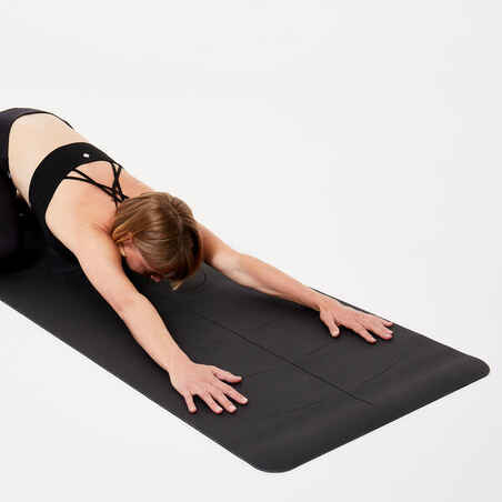 Ultra-Grippy Yoga Mat 185 cm x 65 cm x 4 mm - Black