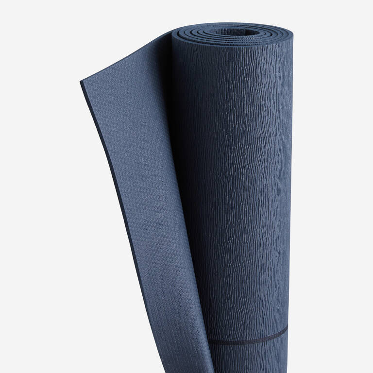 Matras Yoga Pemula 20% Material Daur Ulang 180 x 59 cm x 5 mm - Biru