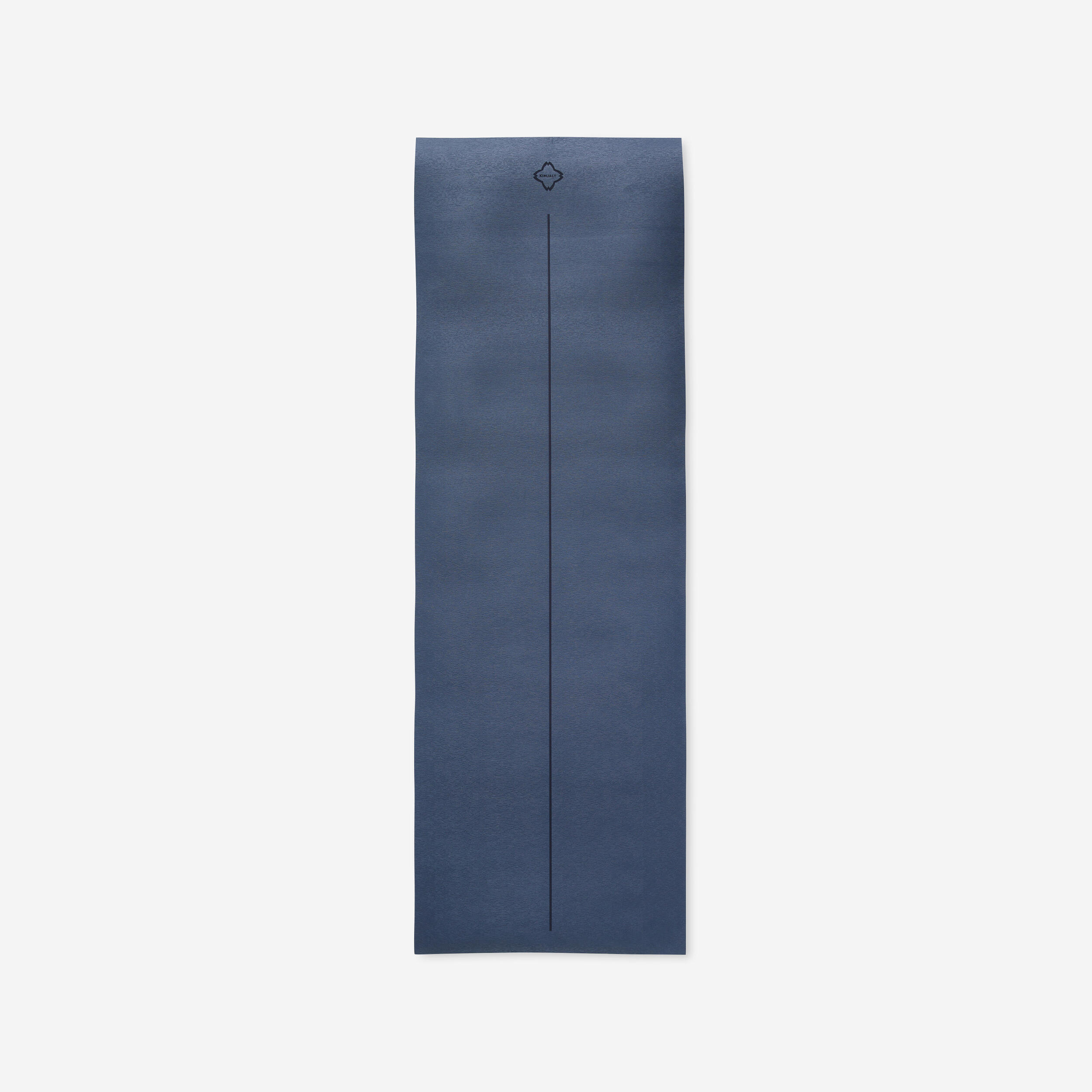 Kimjaly Yoga Towel Mat Non-Slip Machine Washable Rubber Side Grip Blue F/S
