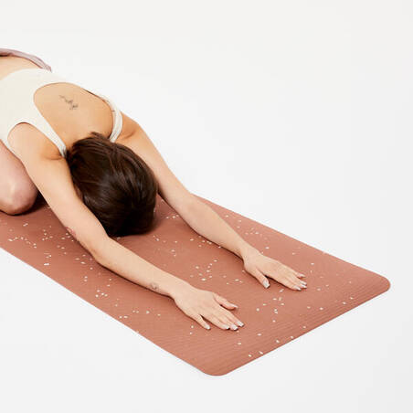 Light Yoga Mat 185 x 61 cm x 5 mm - Terracotta