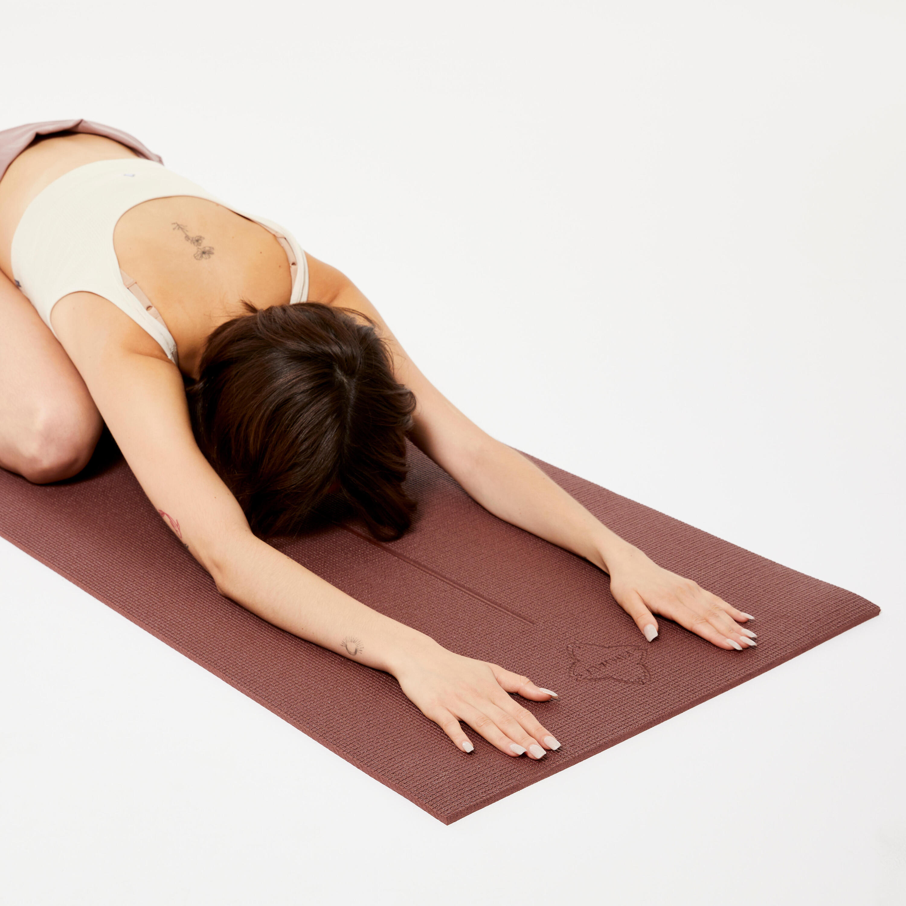 Gentle Yoga Comfort Mat 173 cm ⨯ 61 cm ⨯ 8 mm - Mahogany KIMJALY