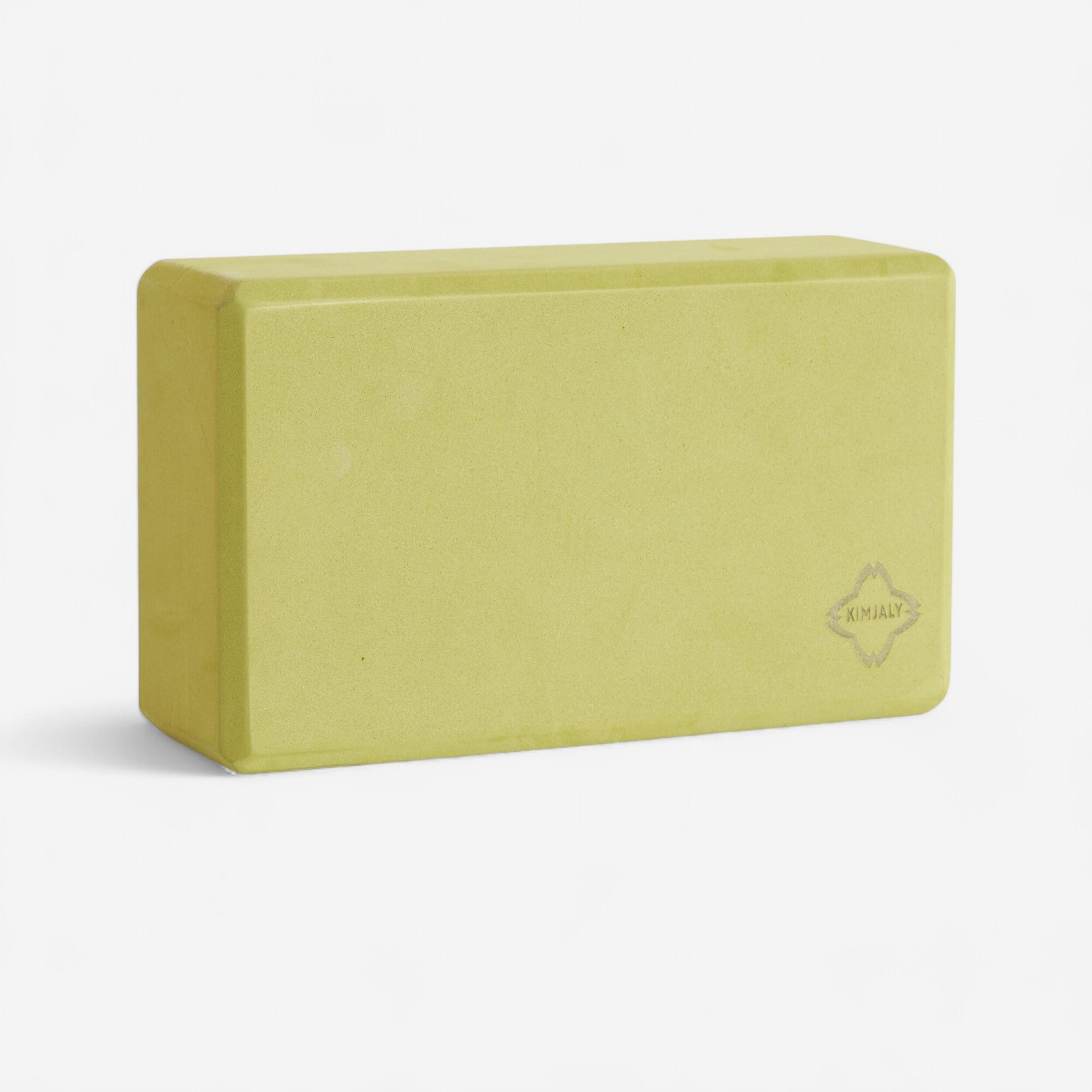 Kimjaly - Brique Yoga Mousse Integrant 20% De Matiere Recyclee Verte - Brique Yoga - Materiel Yoga / Pilates - Vert - Taille Unique - Decathlon