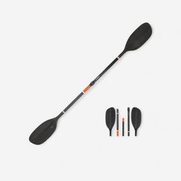 Pagaie de kayak/packraft carbone-plastique démontable-réglable 5 parties 195-215