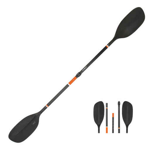 
      Paddel Kajak/Packraft Carbon/Kunststoff zerlegbar/verstellbar 5-tlg. 195–215 cm
  