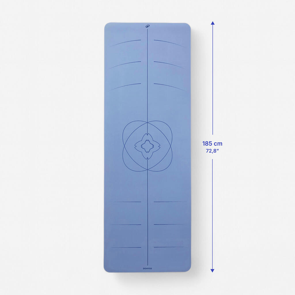 Tapete de yoga con grosor de 4 mm azul Grip+