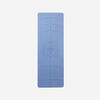 Tapis yoga ultra adhérent 185cm x 65 cm x 4mm - bleu clair