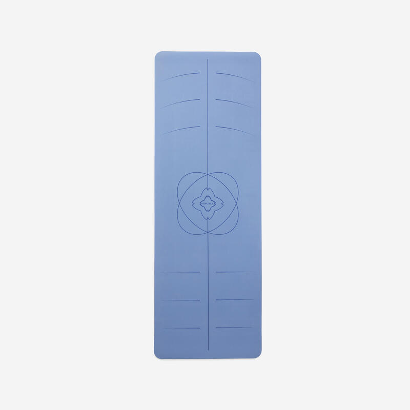 Yogamatte extrem rutschfest 185 cm × 65 cm × 4 mm - hellblau