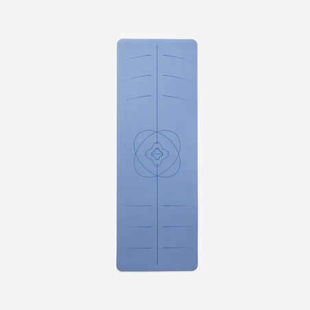 Tapete Yoga Grip+ Azul Claro 185 cm x 65 cm x 4 mm