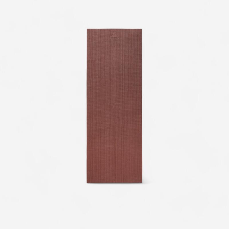 Tapis de yoga doux adhérence et confort 8 mm, terracotta