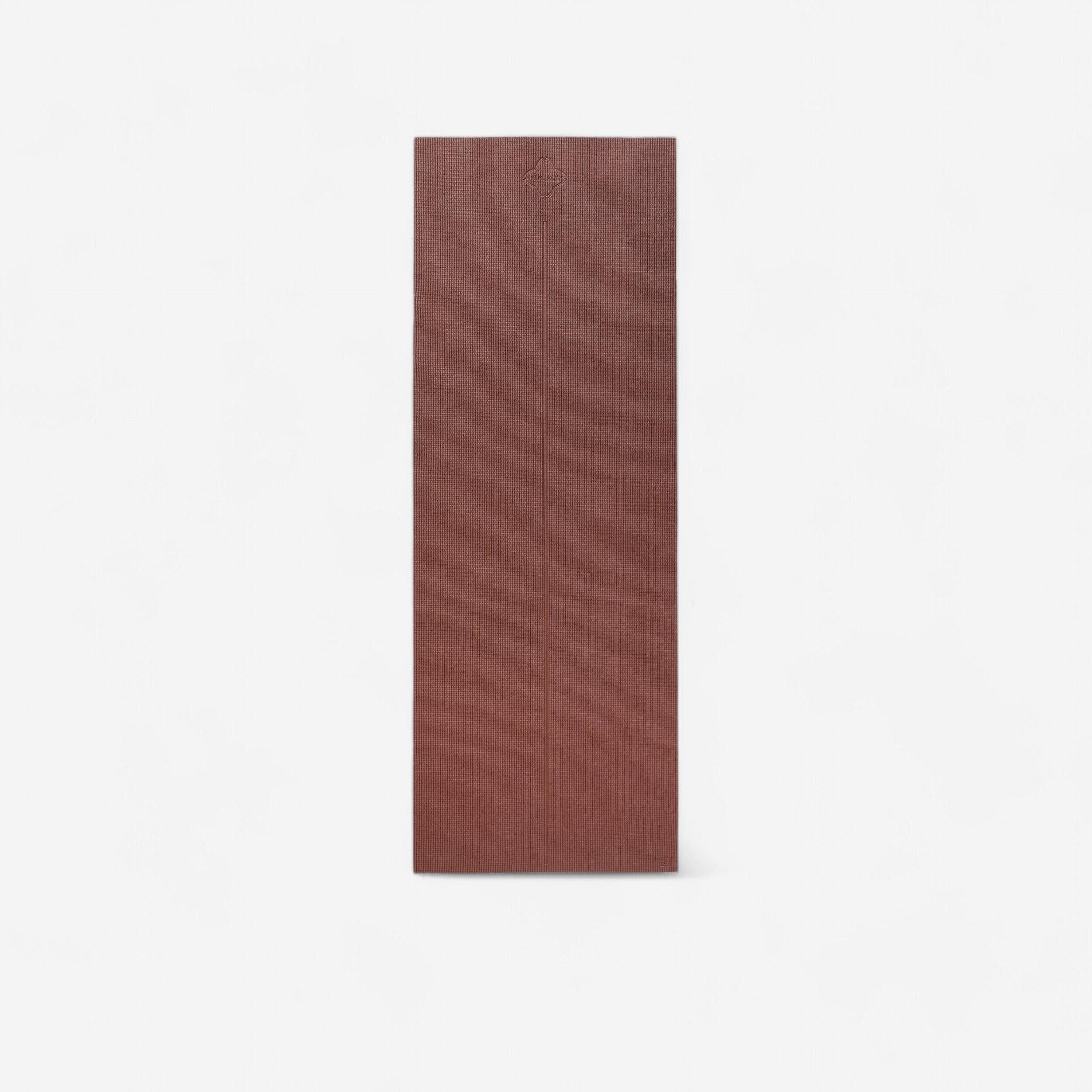 SOFT COMFORT YOGA MAT 173CM X 61CM X8 MM MAHOGANY