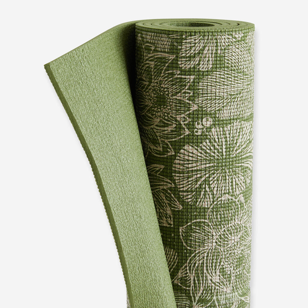 Gentle Yoga Comfort Mat 173 cm ⨯ 61 cm ⨯ 8 mm - Lotus/Dark Olive