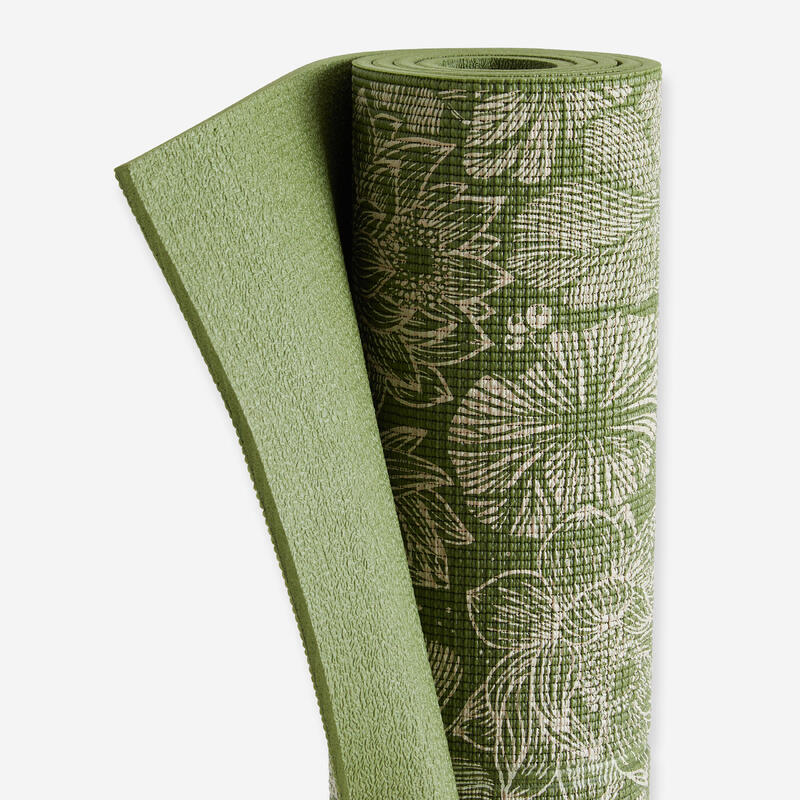 Saltea Yoga Ușoară Confort 173 cm x 61 cm x 8 mm Verde 