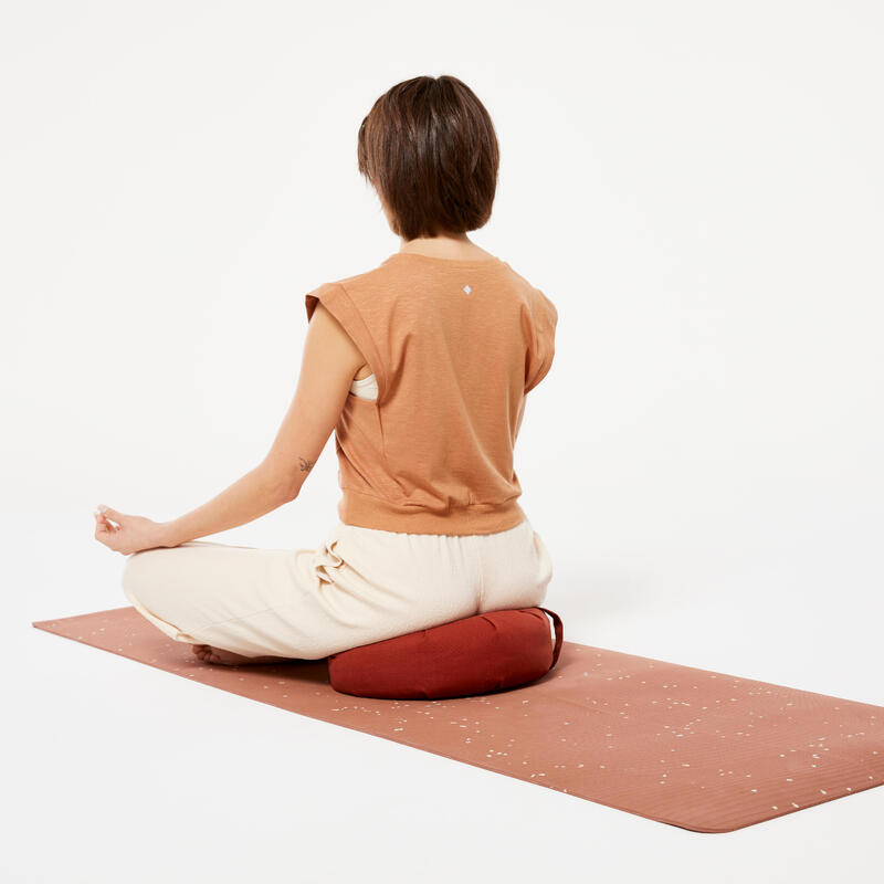 Zafu rond kussen voor yoga en meditatie beige