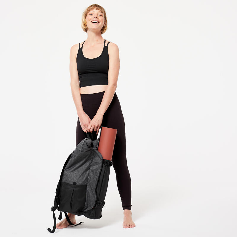 Yoga Rucksack - olive/braun bei  - Yogamatten-Taschen -  Citybags & Rucksäcke