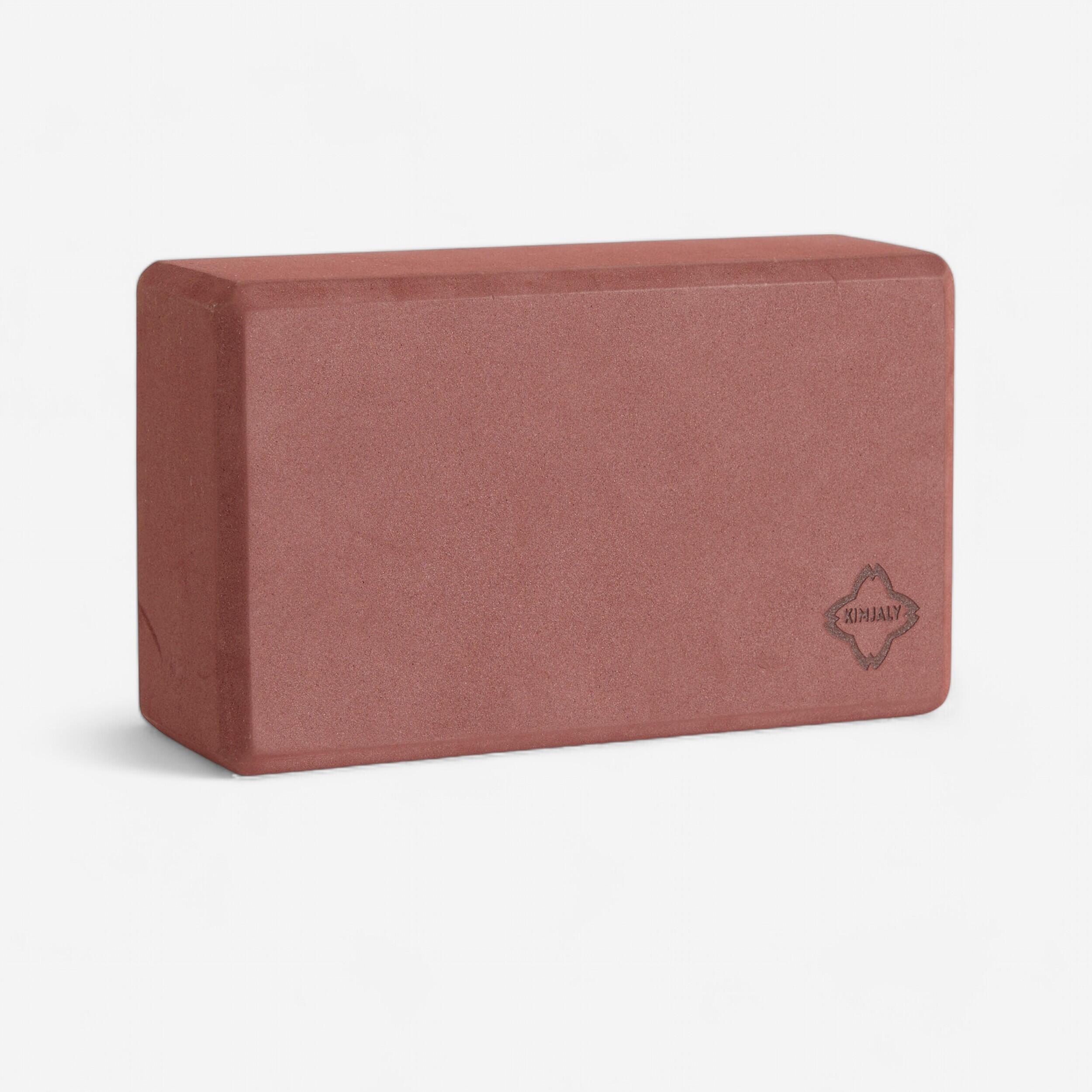 FOAM YOGA BRICK WITH 20% RECYCLED MATERIAL MAHOGANY