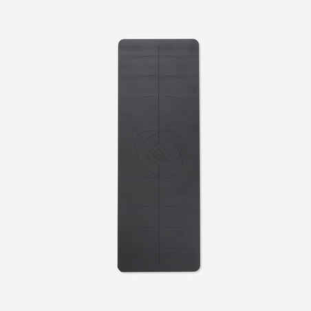 Itin sukimbantis jogos kilimėlis „Grip+“, 185 x 65 cm x 4 mm, juodas