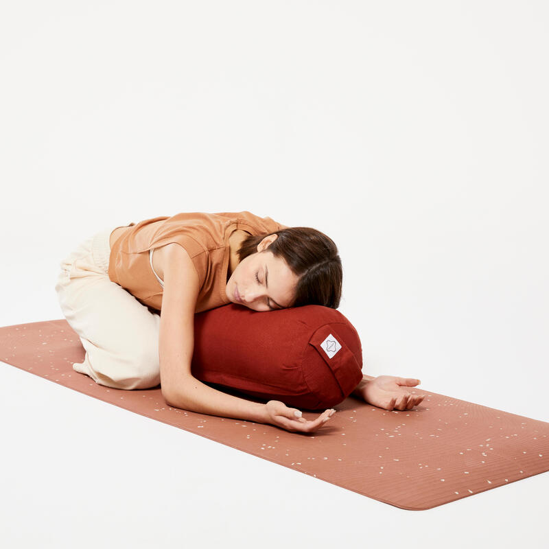 Yogakudde Mjuk Tvättbar Polyester Rektangulär Portabel Yoga Bolster  Sömnkudde Yoga Fitness Sup 6ea5