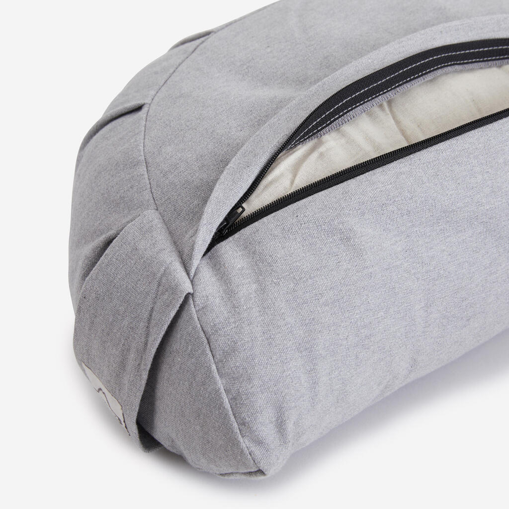 Yoga/Meditation Cushion 1/2 Moon - Grey